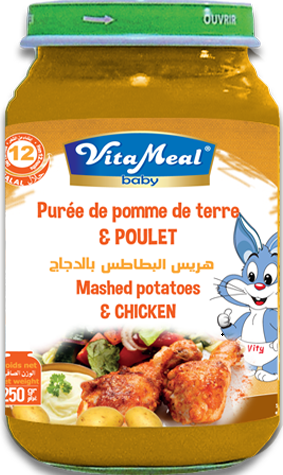 Purée de Pomme de Terre et Poulet Vitameal 250g