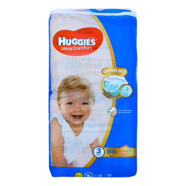 56 Couches  T3 (5-8 Kg) Huggies