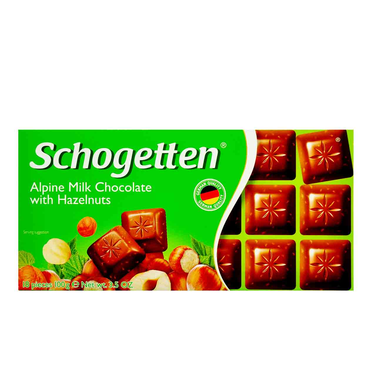 Alpine Milk Chocolate with Schogetten Hazelnuts 100g