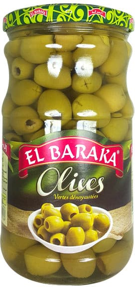 Olives Vertes Dénoyautées El Baraka 72cl