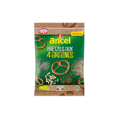 Maxi bretzels aux 4GRAINS 125G ANCEL
