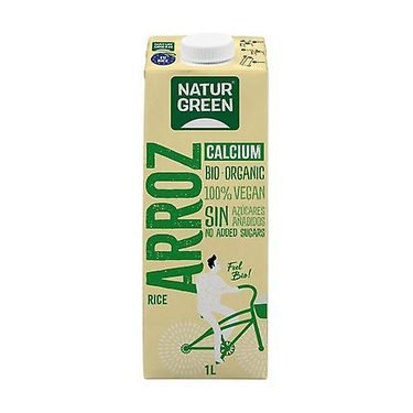 Organic Rice Drink with Calcium Natur Green 1L
