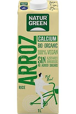 Organic Rice Drink with Calcium Natur Green 1L