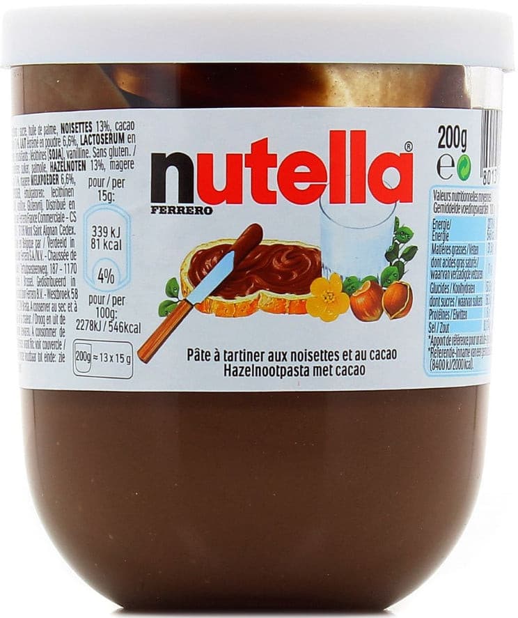 Pâte à Tartiner aux Noisettes Nutella 200g