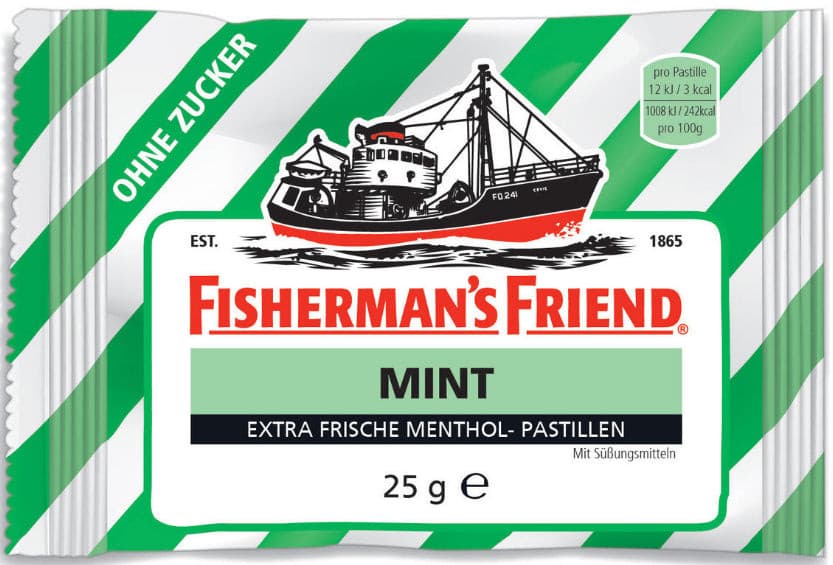 Bonbons Pastilles à la Menthe Sans Sucre Fisherman's Friend 25g