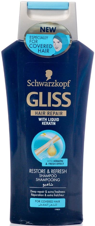 Gliss  Shampooing avec Liquide Keratin Schwarzkopf  250ml