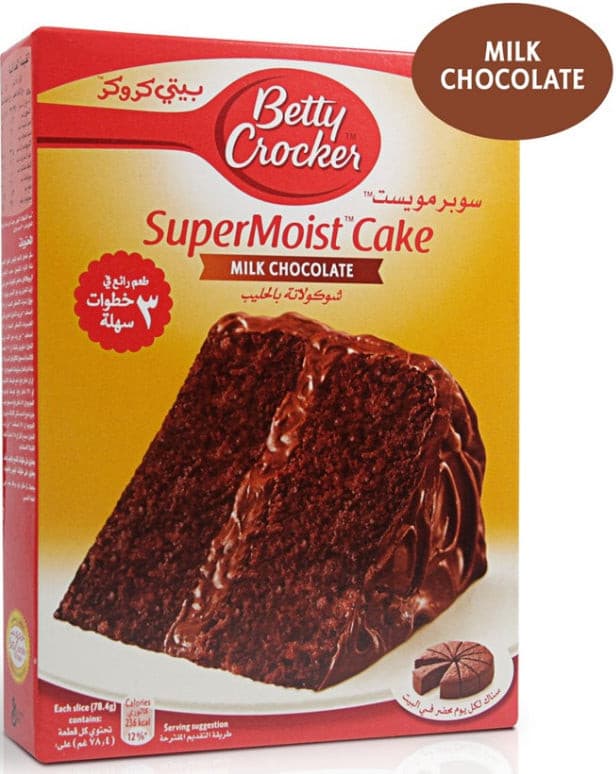 Betty Crocker Milk Chocolate Cake Preparation 500g