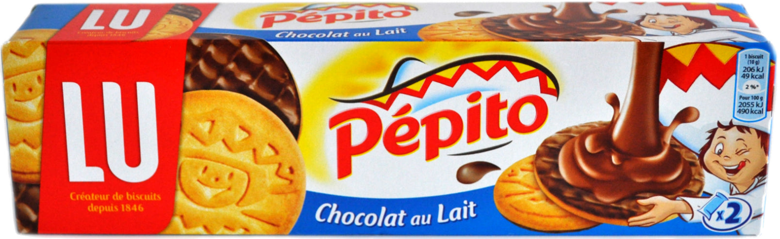 Pepito Lu Milk Chocolate Biscuits 200g