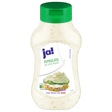 Remoulade with 65% Rapeseed Oil Gluten Free Ja! 500ml