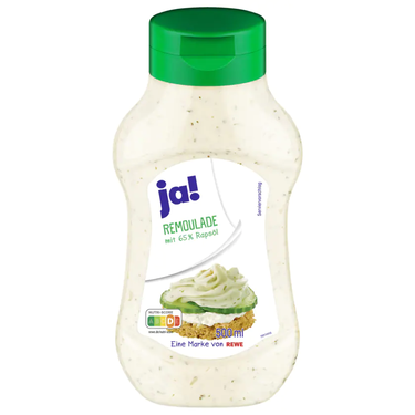 Rémoulade avec 65% d'Huile de Colza Sans Gluten Ja! 500 ml