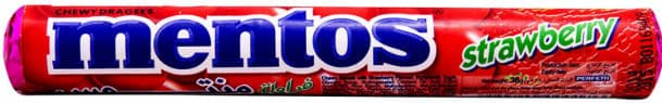Bonbons Fraise Mentos 37,5g