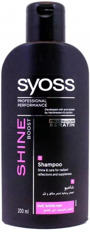 Syoss Keratin Primer Shine Boost Shampoo 200ml