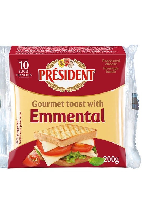 بريزيدن شرائح جبن توست إيمنتال 200 جرام
