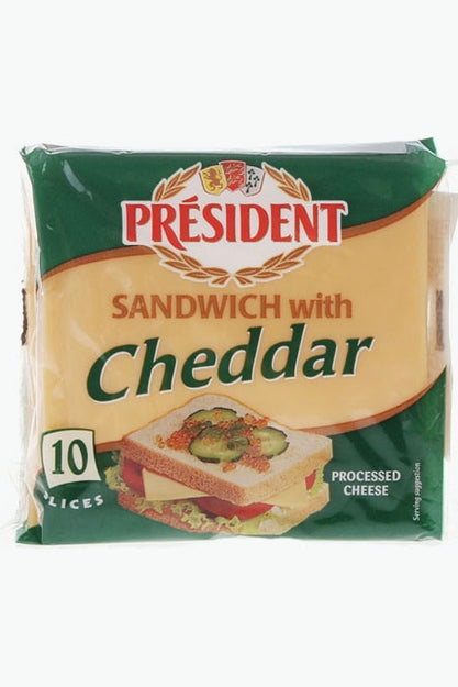شرائح ساندويتش جبنة شيدر بريزيدنت 200 جم