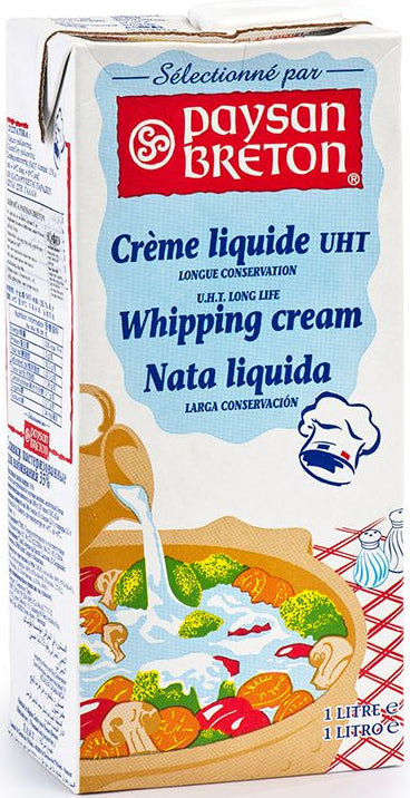 Crème liquide végétale UHT sans lait Monna Lisa 1L - Planète Gateau