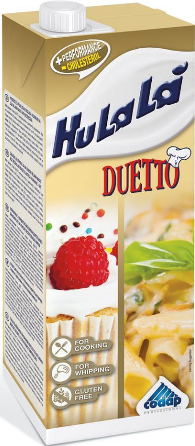 Vegetable Cream for Cooking Hulala Duetto 1L
