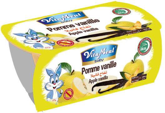 Pomme Vanille Dessert Sans Gluten Vital Meal 200g