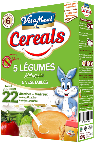 فيتال ميل 5 حبوب نباتية خالية من الغلوتين 200 جرام