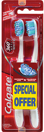 2 Colgate Optic White Toothbrushes