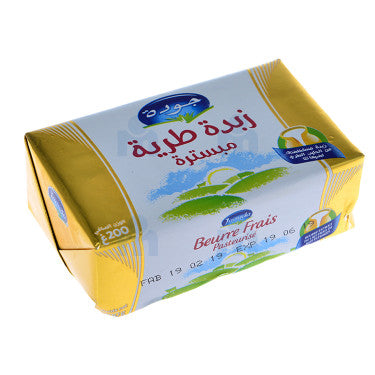 Sweet pasteurized butter, 200g block - JAOUDA