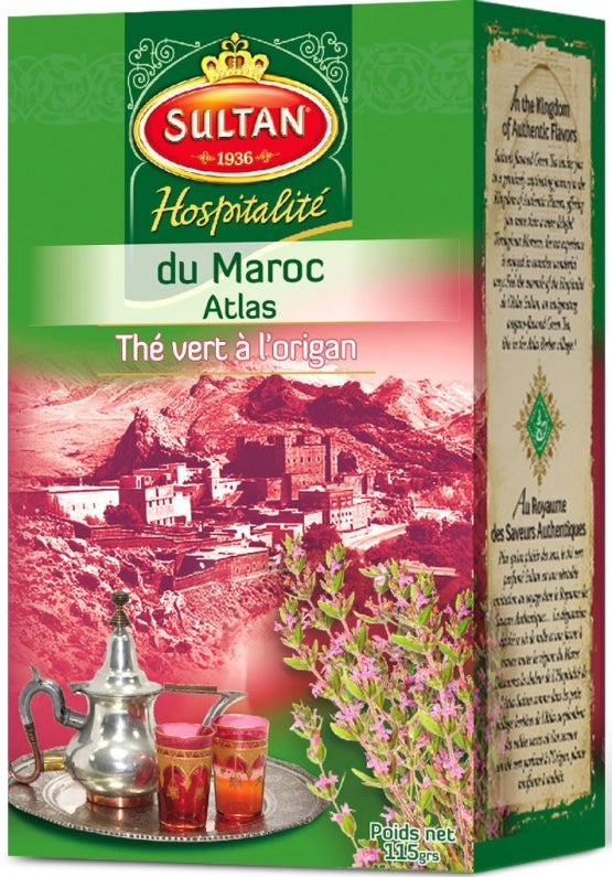 Green Tea With Oregano Atlas Hospitalité Sultan 115g