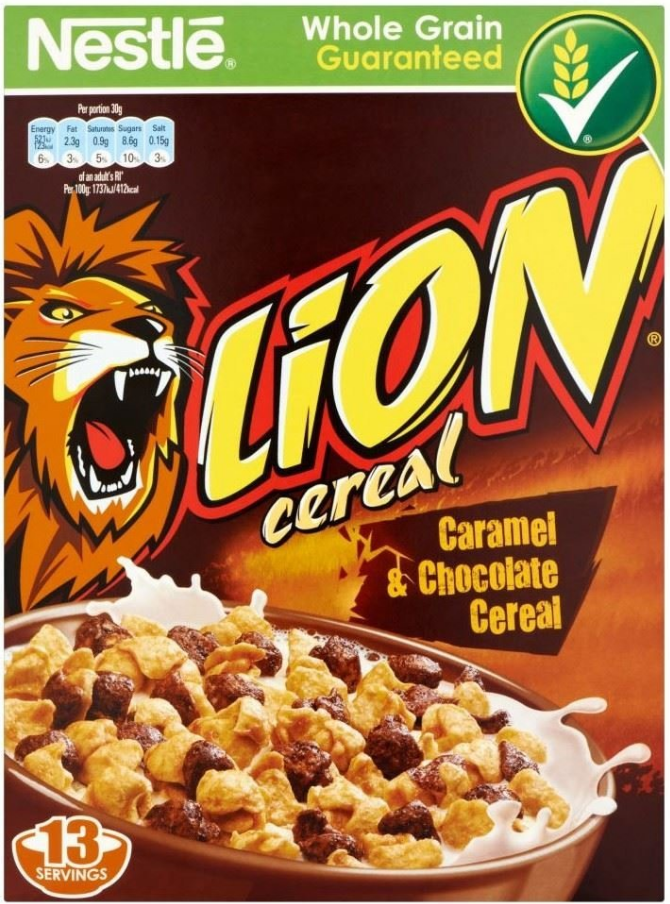 Céréales Chocolat au Caramel Lion 400g