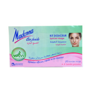 20 Cold Wax Face Strips + 4 Free Madonna