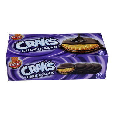 Biscuit Fourré au Cacao Choco Max 10 x 36g Crak's  Excelo