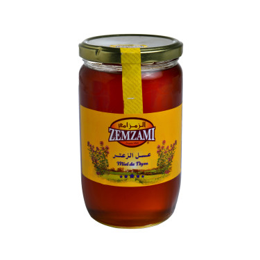 Thyme Honey Glass Jar Zemzami 900 g