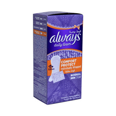20 Panty Liners Normal Confort Protect Always