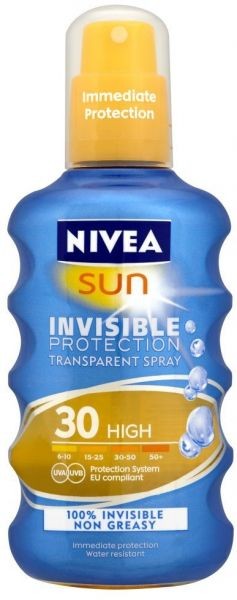 Spray Protection Invisible Nivea Sun 200ml (Protection 30)