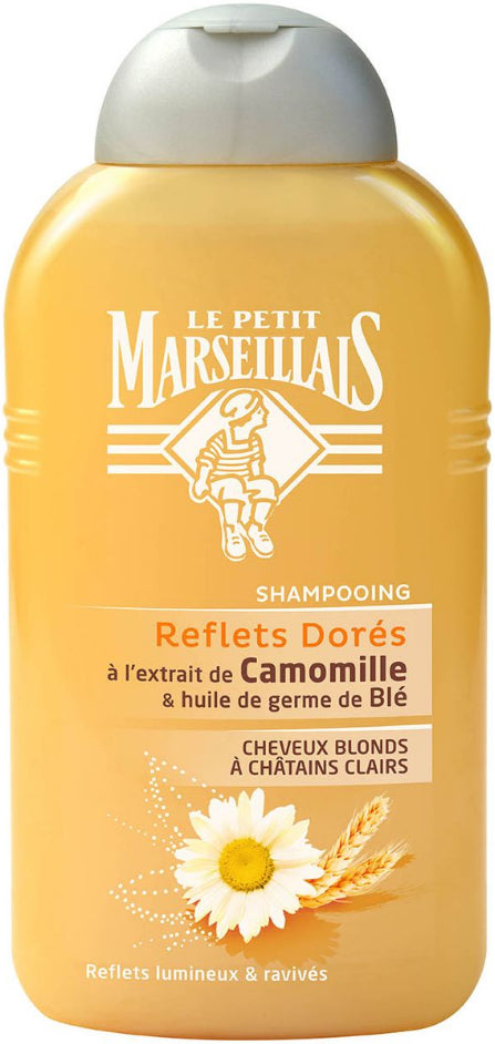 Shampoo with Chamomile Extract and Wheat Germ Oil for Blonde to Light Brown Hair Le Petit Marseillais 250ml