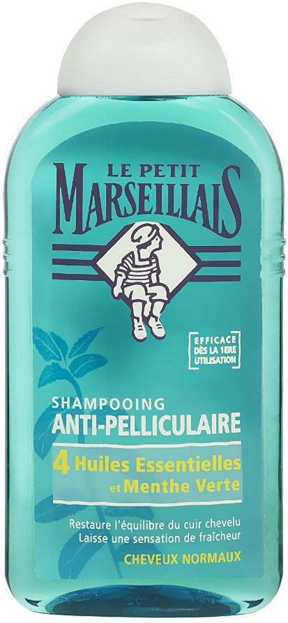 Anti-Dandruff Shampoo with 4 Essential Oils and Spearmint for Normal Hair Le Petit Marseillais 250ml