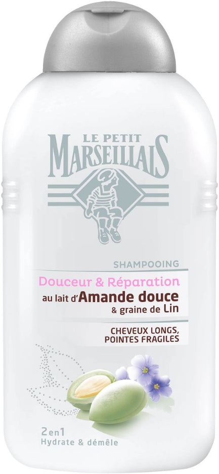 Le Petit Marseillais Flax and Sweet Almond Milk Shampoo for Long Hair 250ml