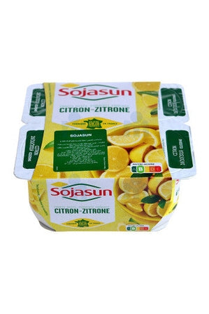 Dessert Végétal au Soja Fermentée et Citron Sans Gluten Sojasun 4x100 g
