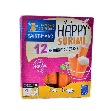 12 Bâtonnets Happy Surimi Saint Malou 200g