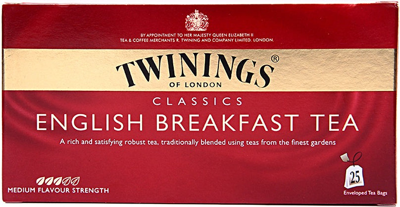 Thé English Breakfast Twinings of London 25 sachets