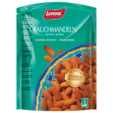 Smoked Almonds Bag Lorenz 100g