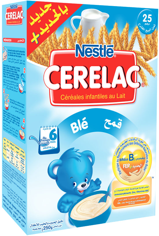 Infant Cereals with Milk and Wheat Cérélac Nestlé 500g