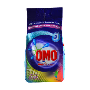 Détergent en Poudre Lessive Couleurs Omo Matic 5.5 kg