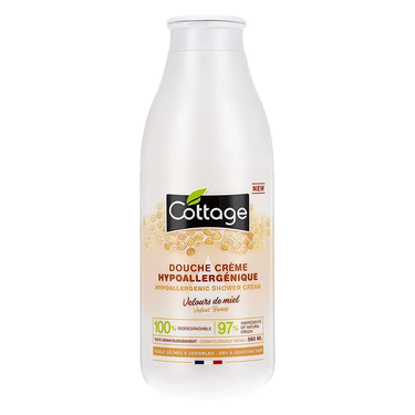 Douche Crème Hypoallergénique Velours de Miel Cottage  560 ml