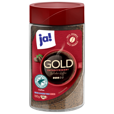 Freeze Dried Instant Coffee Decaffeinated Ja! 100g