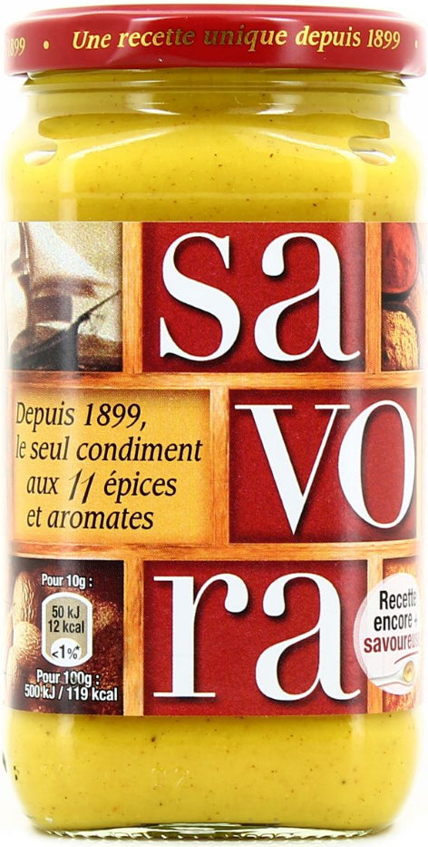 Moutarde Savora Aux 11 Epices Amora 385g