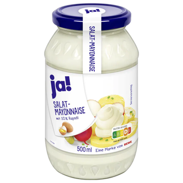 Salad Mayonnaise 50% fat Ja! 500ml 