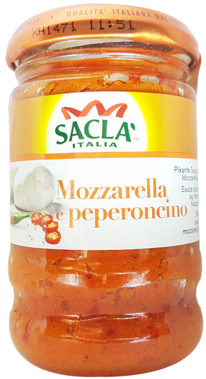 Sauce Piment et Fromage Mozzarella Sacla 190g