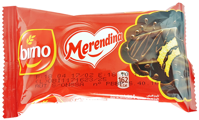 Merendina Filled and Chocolate Coated Sponge Cake 10 x 36g