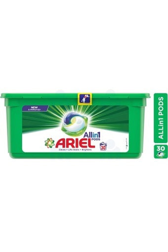 30 Pods de Lessive 3 en 1 Ariel Power 756 g