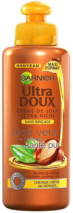 Crème de Jour Ultra Riche Sans Rinçage Aloé Vera Karité Ultra Doux 300ml