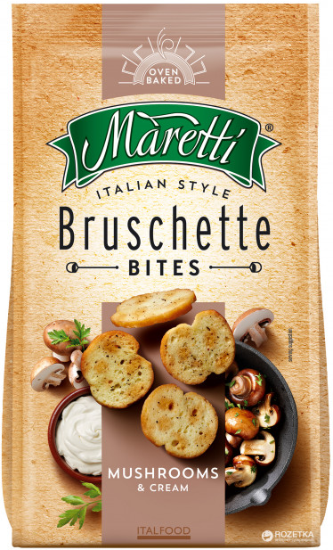 Bouchées de Pain Saveur Champignon et Crème Bruschette Maretti 70g