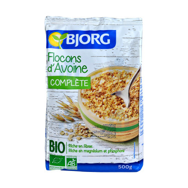 Bjorg Organic Whole Grain Oats 500 g